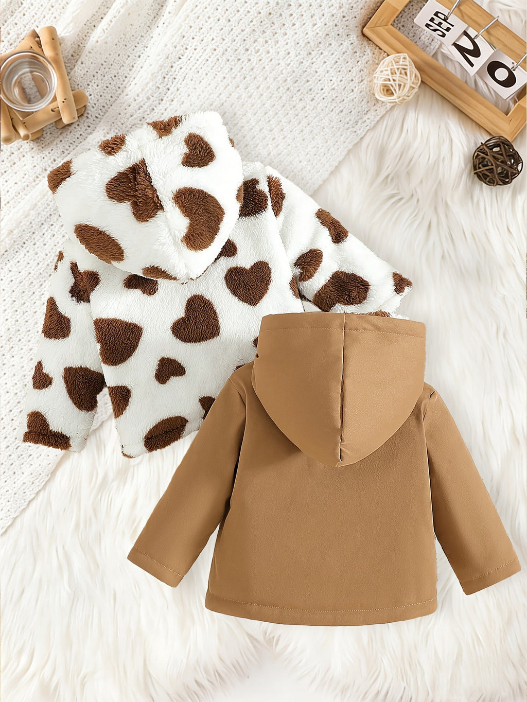 Veste réversible à imprimé léopard à la mode pour l'automne/hiver pour — Monptitlou
