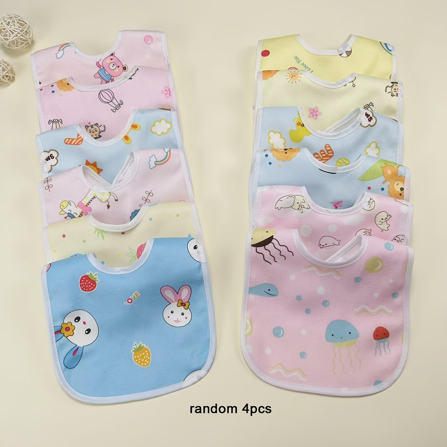 /6pcs Bavoirs en Velours Cristal pour Enfants Styles Aléatoires — Monptitlou