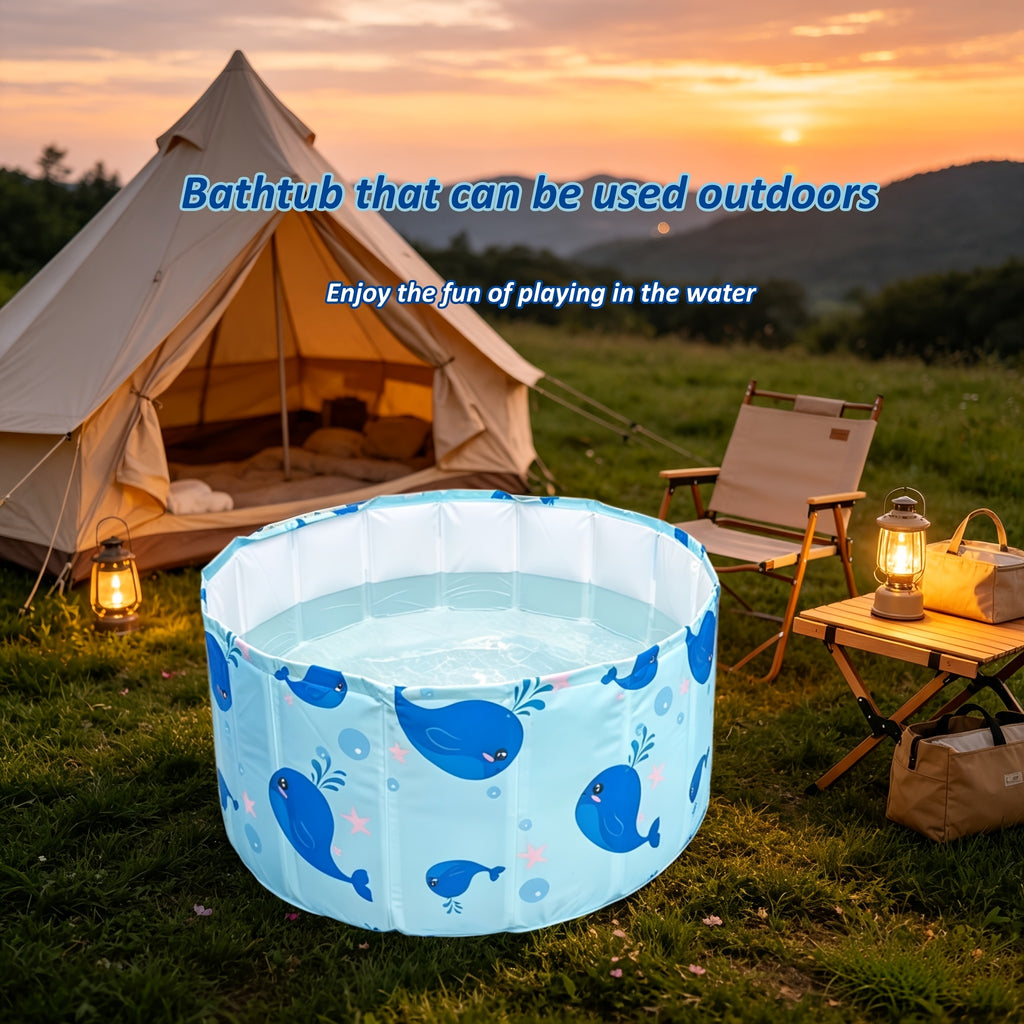 Baignoire de trempage ronde pliable à usage domestique — Monptitlou