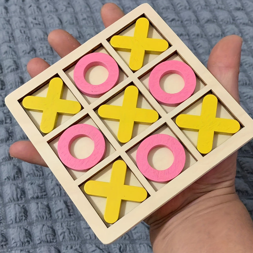 Jeu de morpion en bois pour enfants — Monptitlou