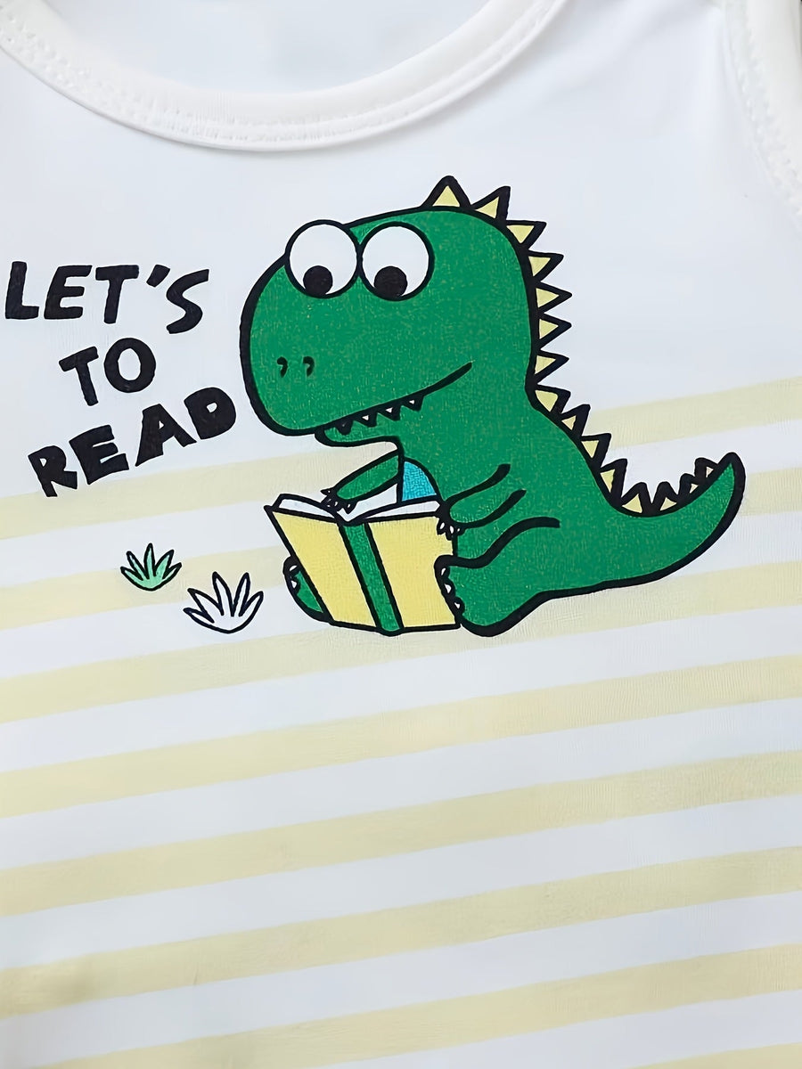 Aléatoire 1pc Bébé Garçon Dinosaure Haut Neutre Body — Monptitlou