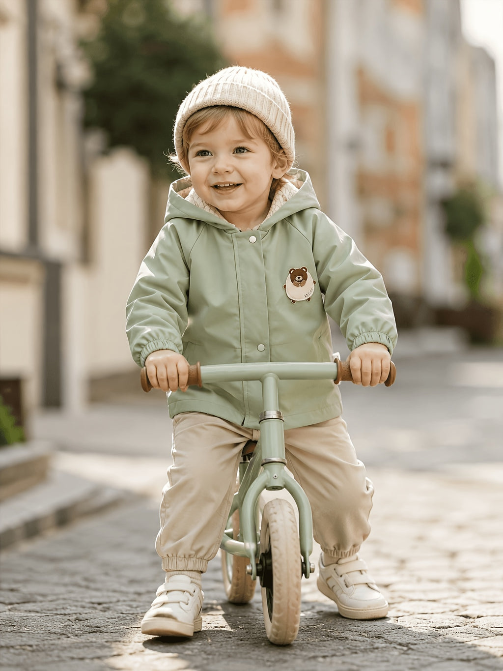 Adorable Veste à Capuche Multicolore pour Bébé, Style Facile — Monptitlou