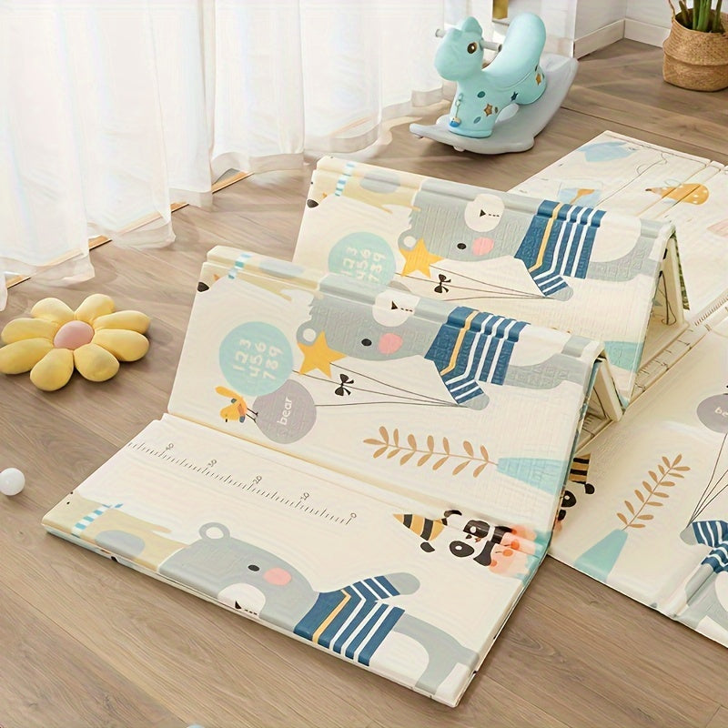 Matelas de Jeu pour Bébé Épais et Pliable en Mousse Non Toxique Inodore — Monptitlou