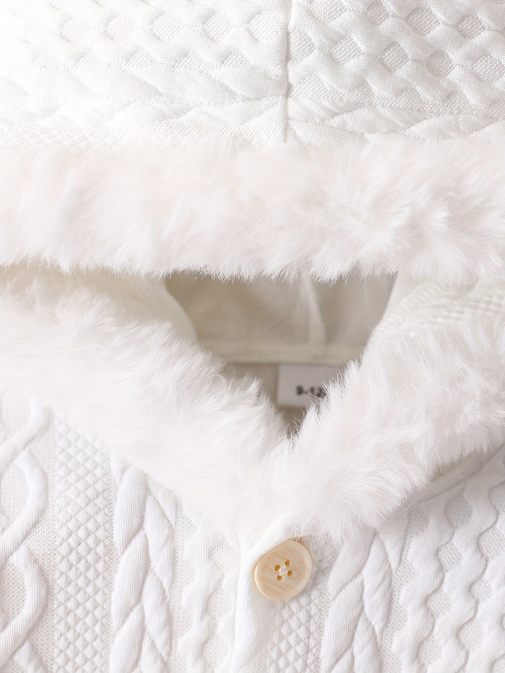 Combinaison pour bébés filles, style décontracté automne-hiver, à capuche épaisse, unie, à un bouton, coupe classique et