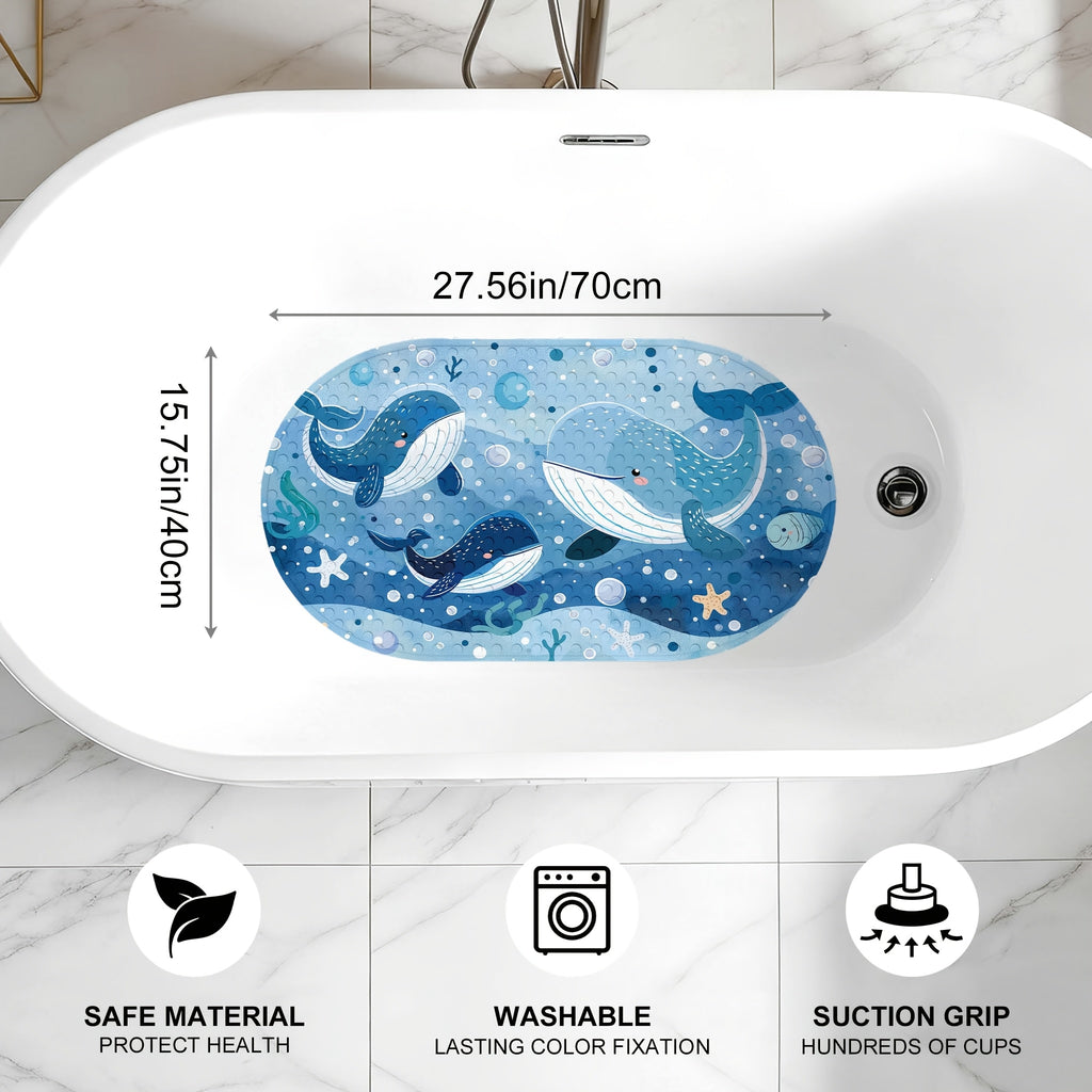 [Tapis antidérapant massage] Tapis de bain ovale antidérapant — Monptitlou
