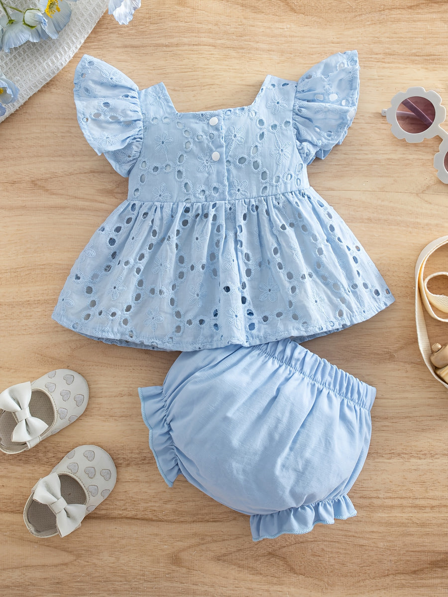 Ensemble été fille : haut décontracté et mignon avec nœud, photo 24