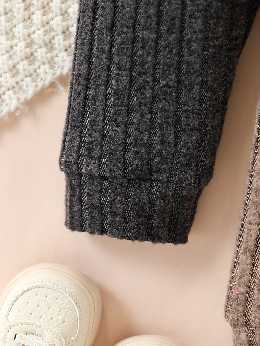 Leggings pour bébé garçon automne hiver ensemble 3 pièces à rayures — Monptitlou