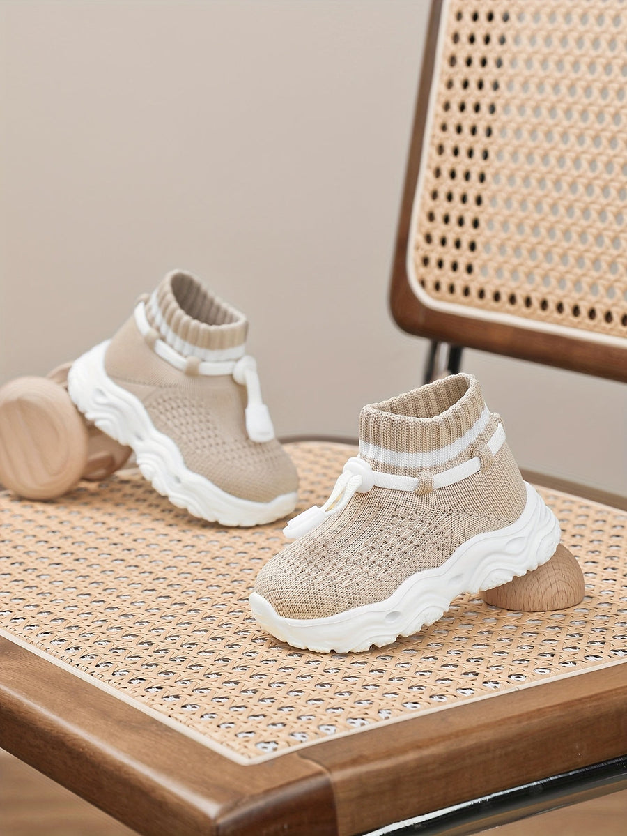 Chaussures de marche pour enfants, matière tricot respirante — Monptitlou