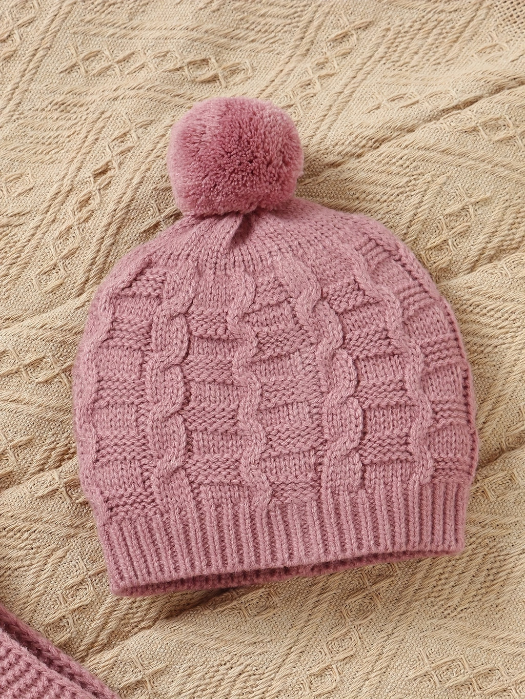 En tricot style vintage pour filles, comprenant un bonnet — Monptitlou