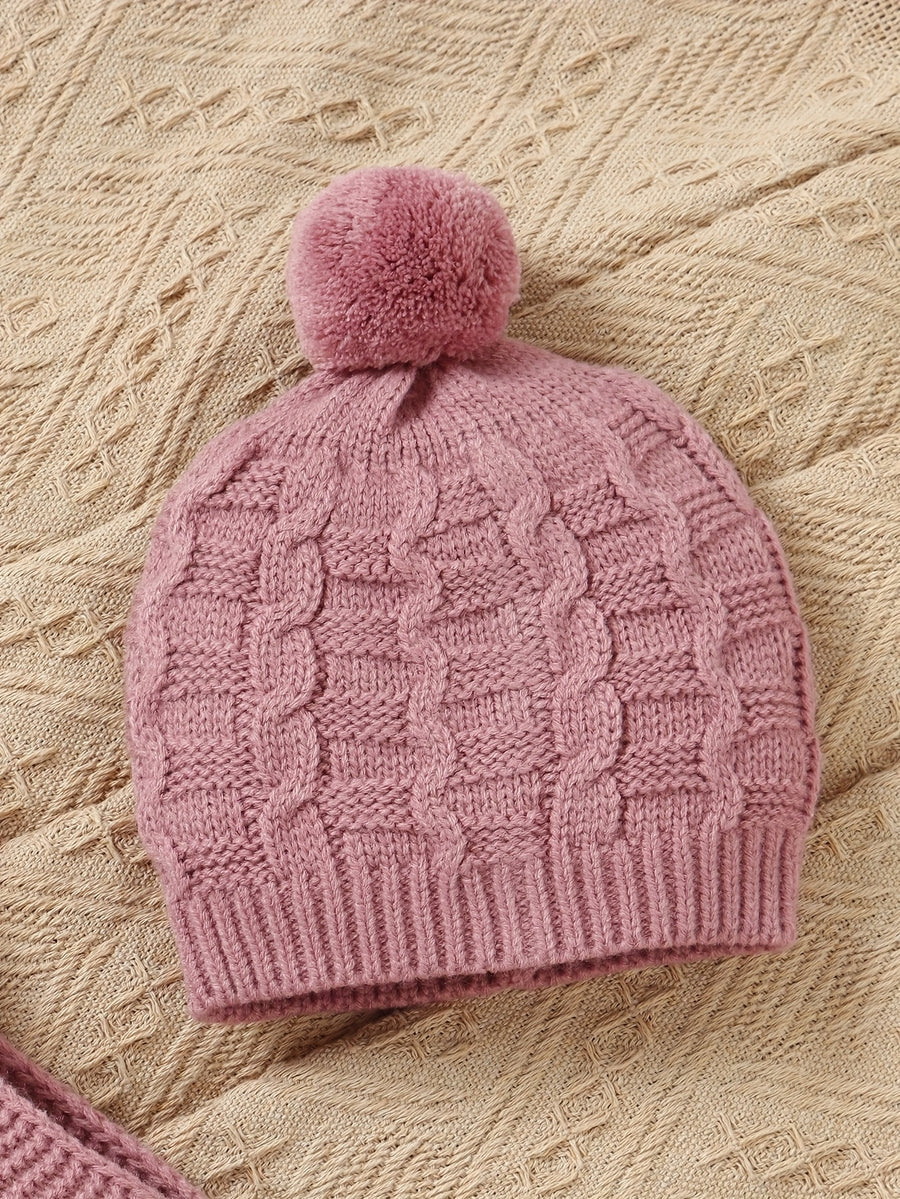 En tricot style vintage pour filles, comprenant un bonnet — Monptitlou