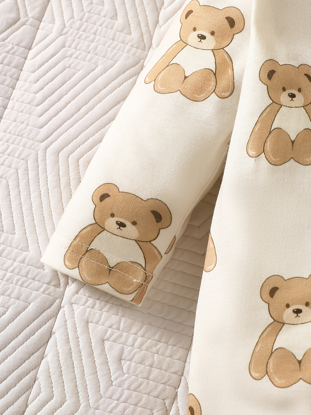 Ensemble 2 pièces body à manches longues imprimé ours — Monptitlou