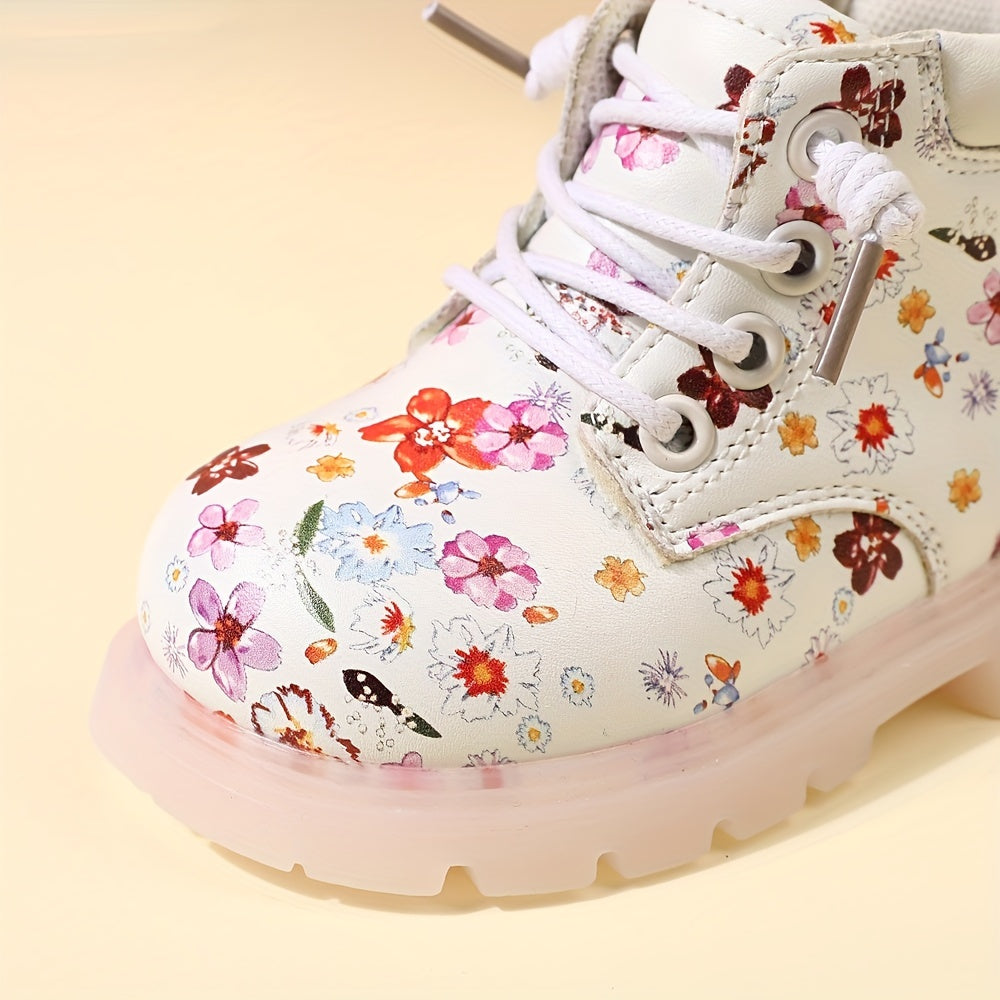 Bottes tendance à imprimé floral pour bébés filles — Monptitlou