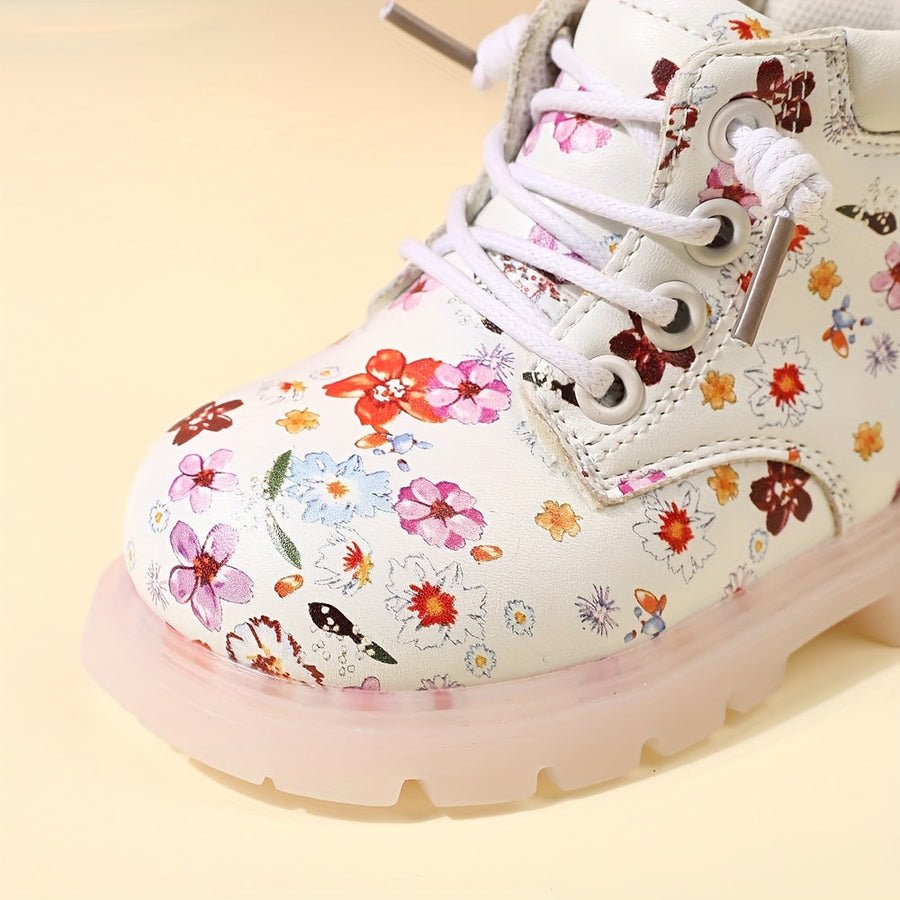 Bottes tendance à imprimé floral pour bébés filles — Monptitlou