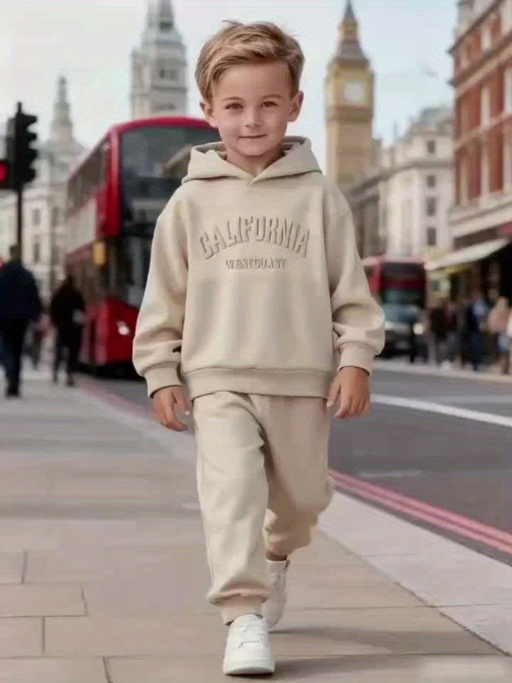 Ensemble à capuche en polaire pour garçons