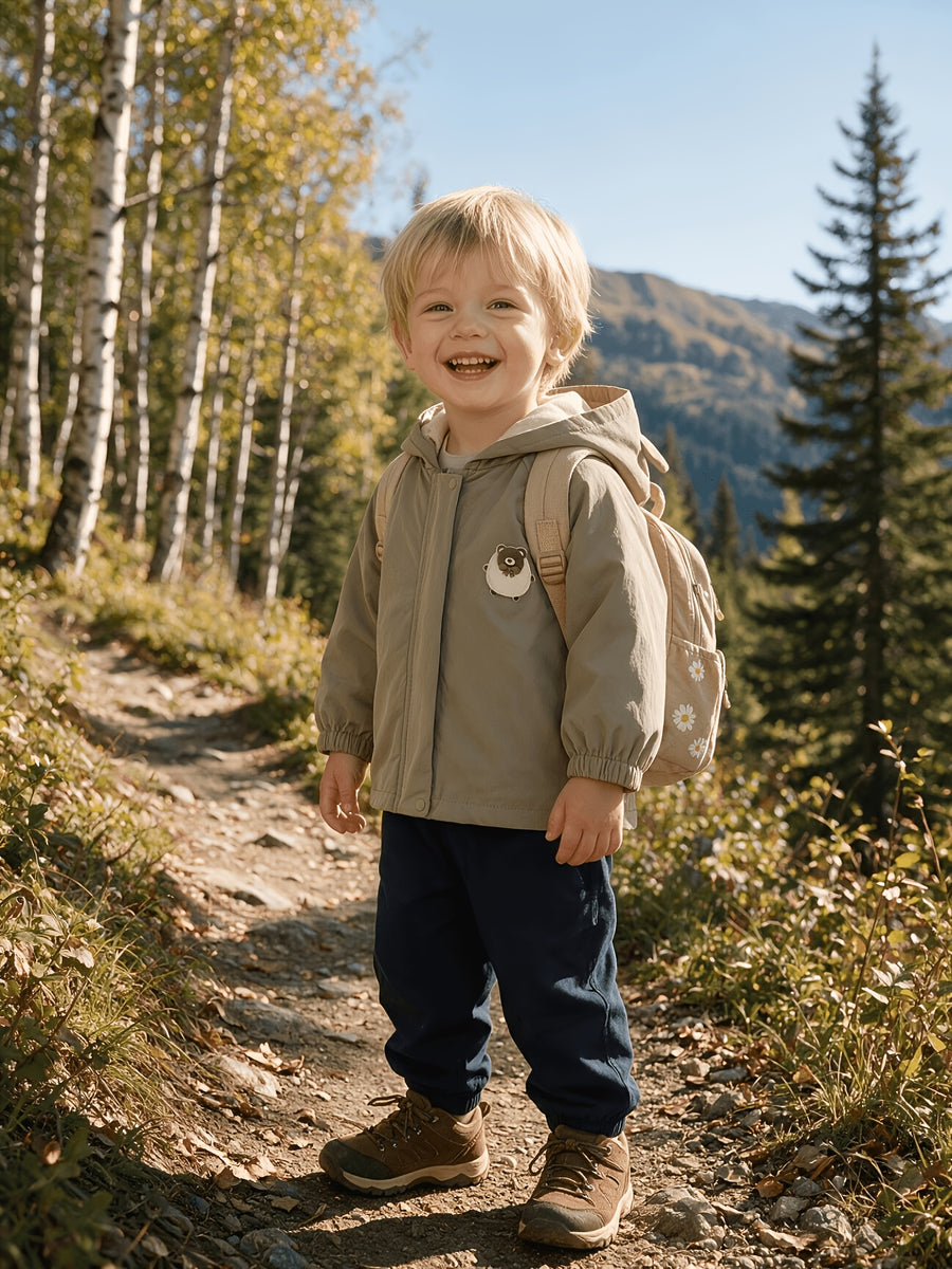 Adorable Veste à Capuche Multicolore pour Bébé, Style Facile — Monptitlou