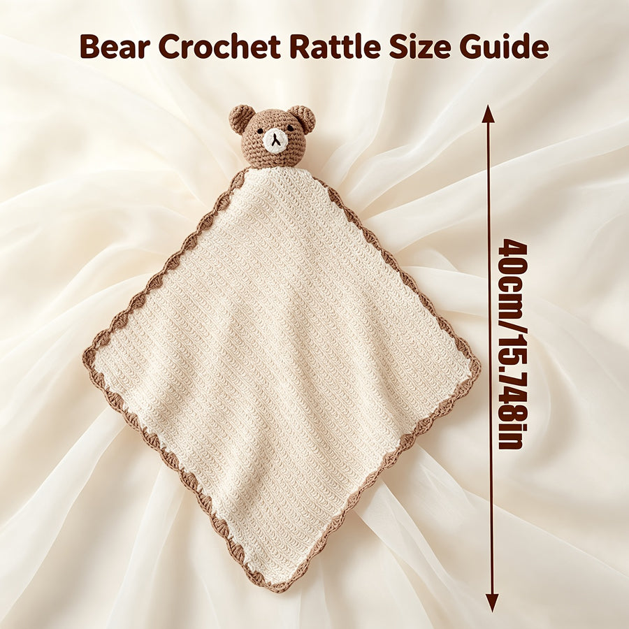 Couverture d'appoint confortable en tricot ours pour bébé — Monptitlou