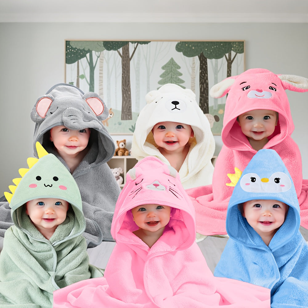Serviettes Cape Forme Animal Bébé/Enfants, avec Serviettes à Capuche — Monptitlou Image