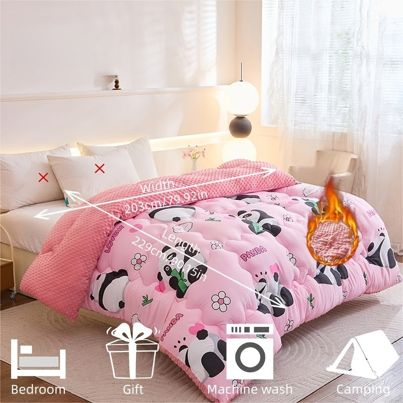 Ensemble de couette 3 pièces Panda Bébé Floral — Monptitlou