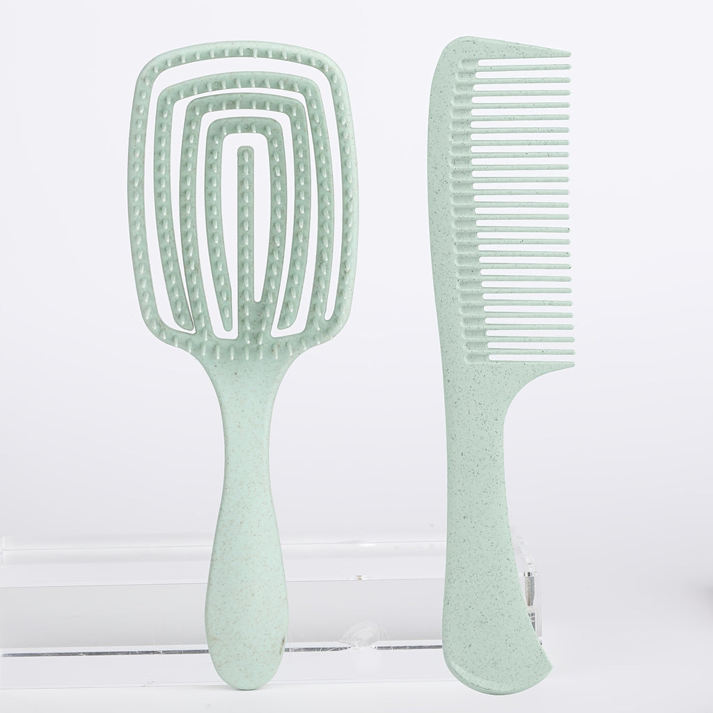 Brosse carrée 1 pc/2 pcs pour cheveux mouillés et secs — Monptitlou