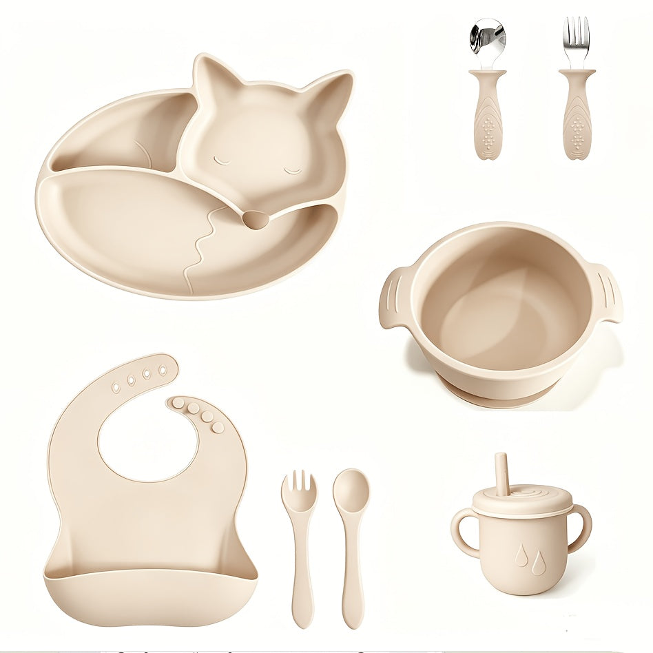 Lot de set d'alimentation bébé en silicone — Monptitlou