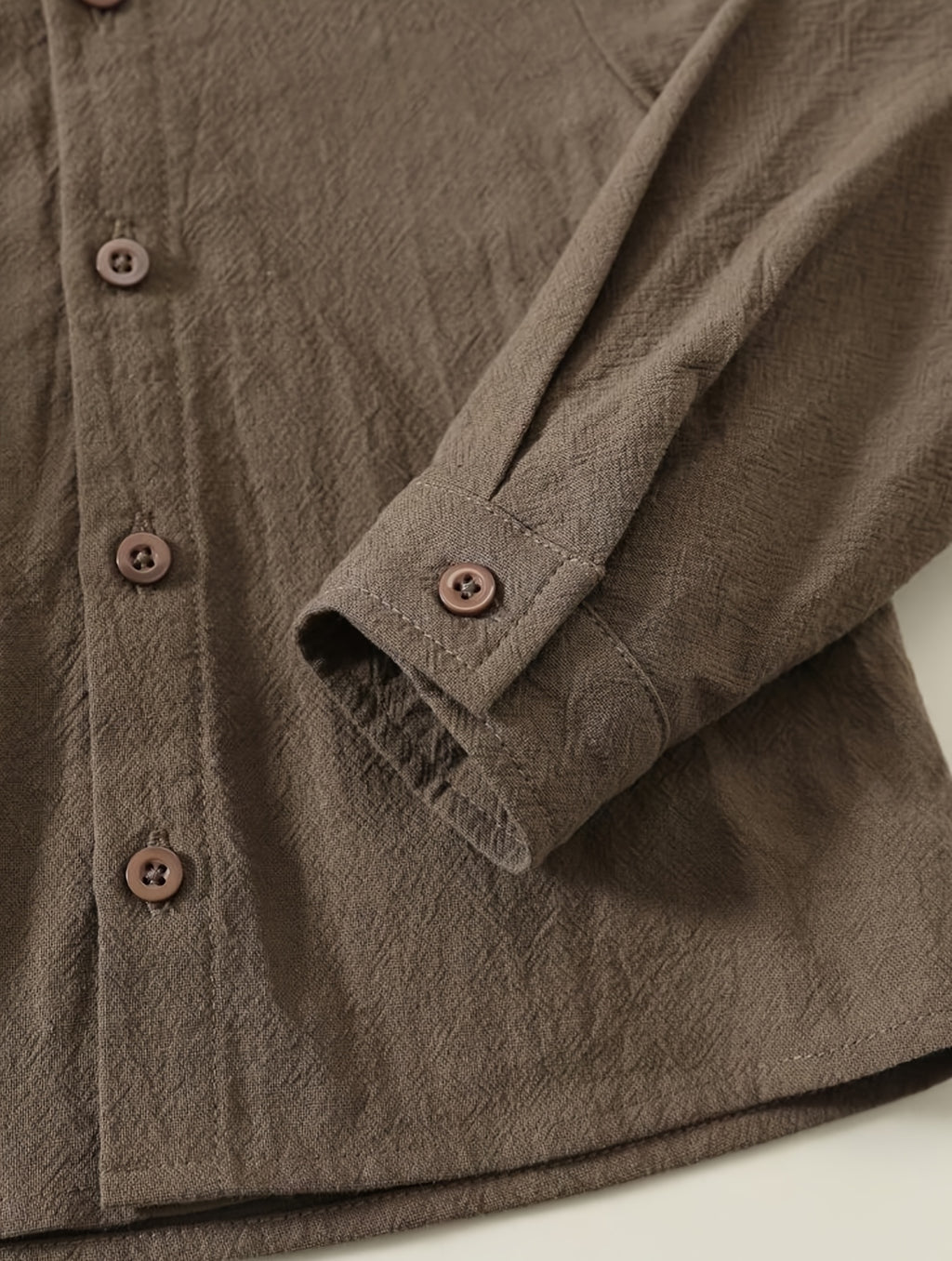 Ensemble chemise manches longues couleur unie et pantalon style — Monptitlou