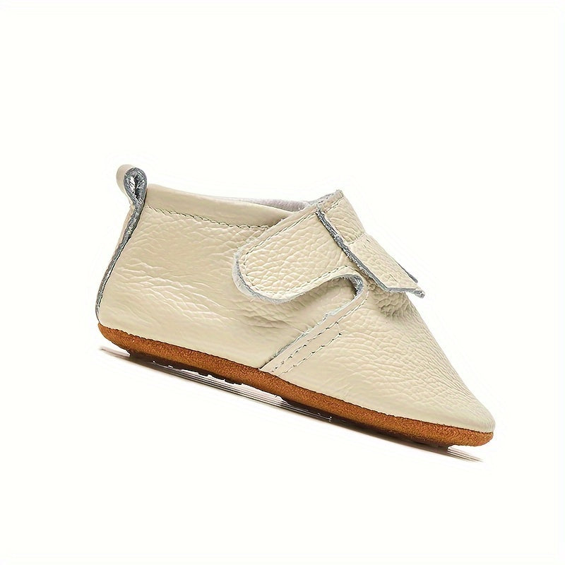 Chaussures de bébé à semelle souple en cuir véritable respirant, printemps et automne, à bout rond à franges, chaussures