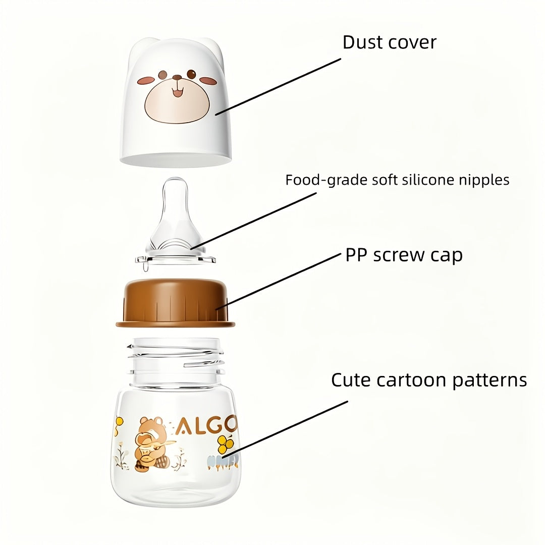 Biberon large bouche 60 ml, matériau alimentaire, tétine souple — Monptitlou Image