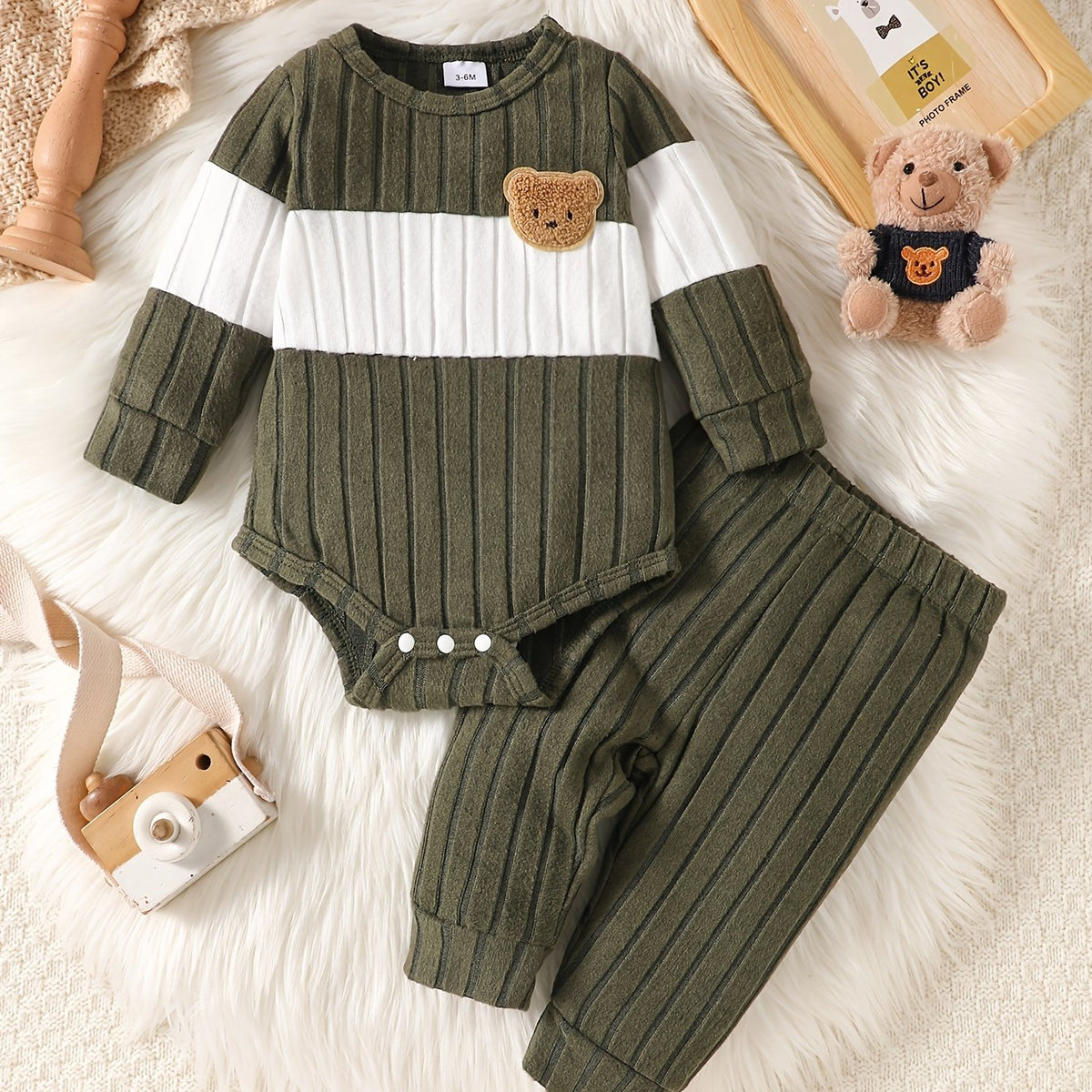 Ensemble Mignon Épissé pour Bébés Garçons — Monptitlou Image