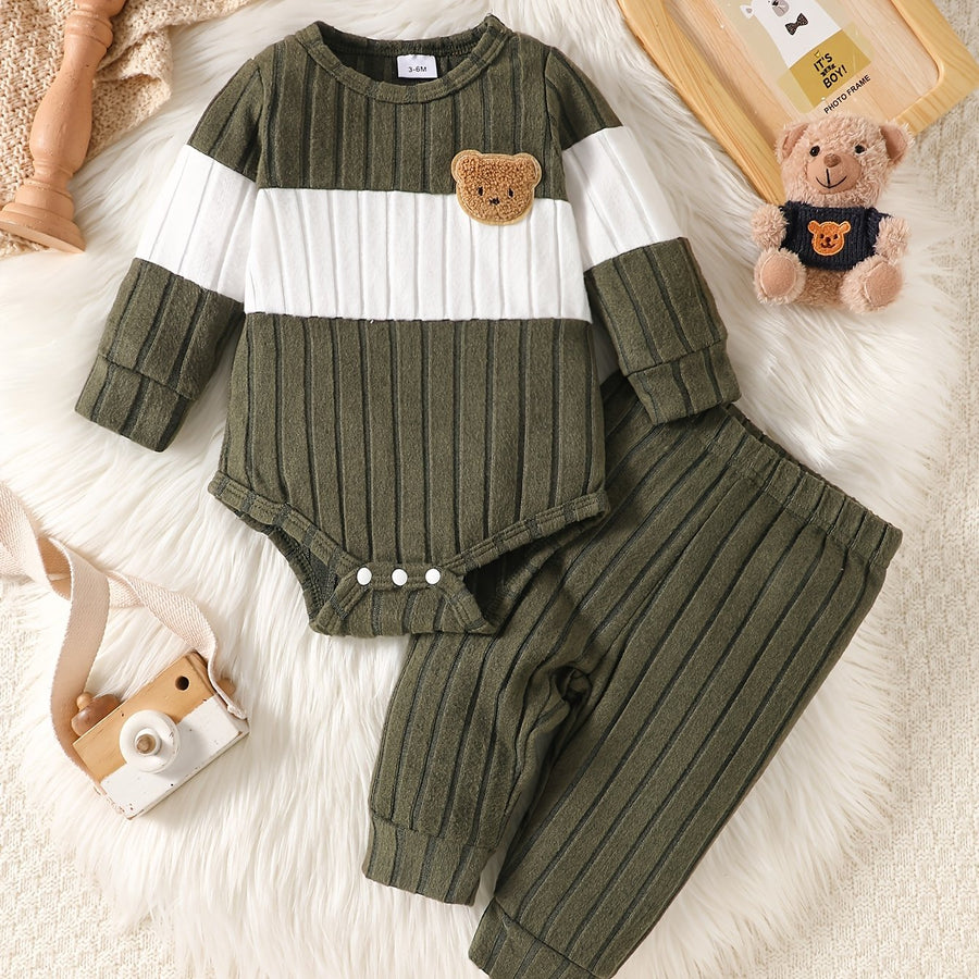 Ensemble Mignon Épissé pour Bébés Garçons — Monptitlou