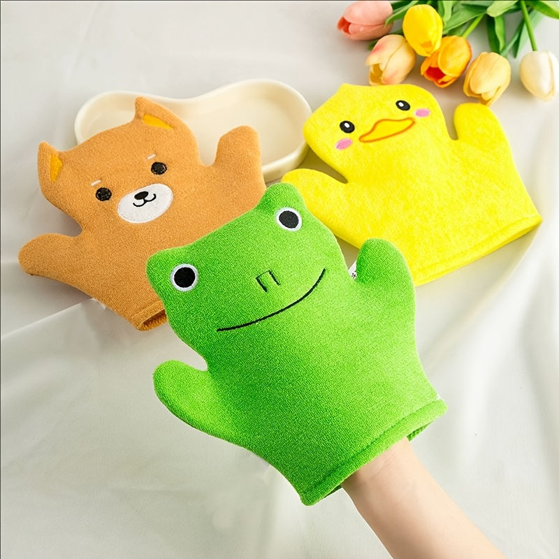 Petits Manchons de Massage de Bain de Dessin Animé Canard Jaune — Monptitlou