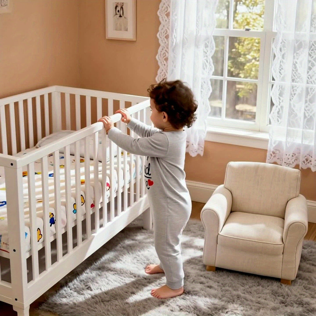 Body bébé manches longues à col incliné et imprimé lettré, grenouillère, combinaison rampante pour nouveau-né, pyjama un