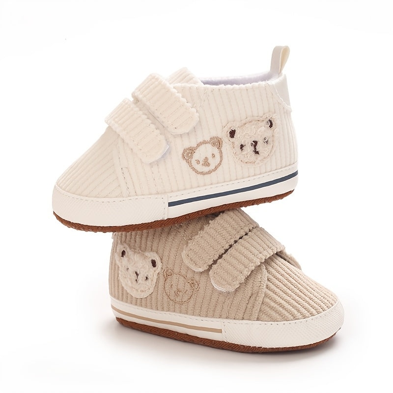 Chaussures de bébé 0-1 an printemps et automne, mignon petit ours — Monptitlou