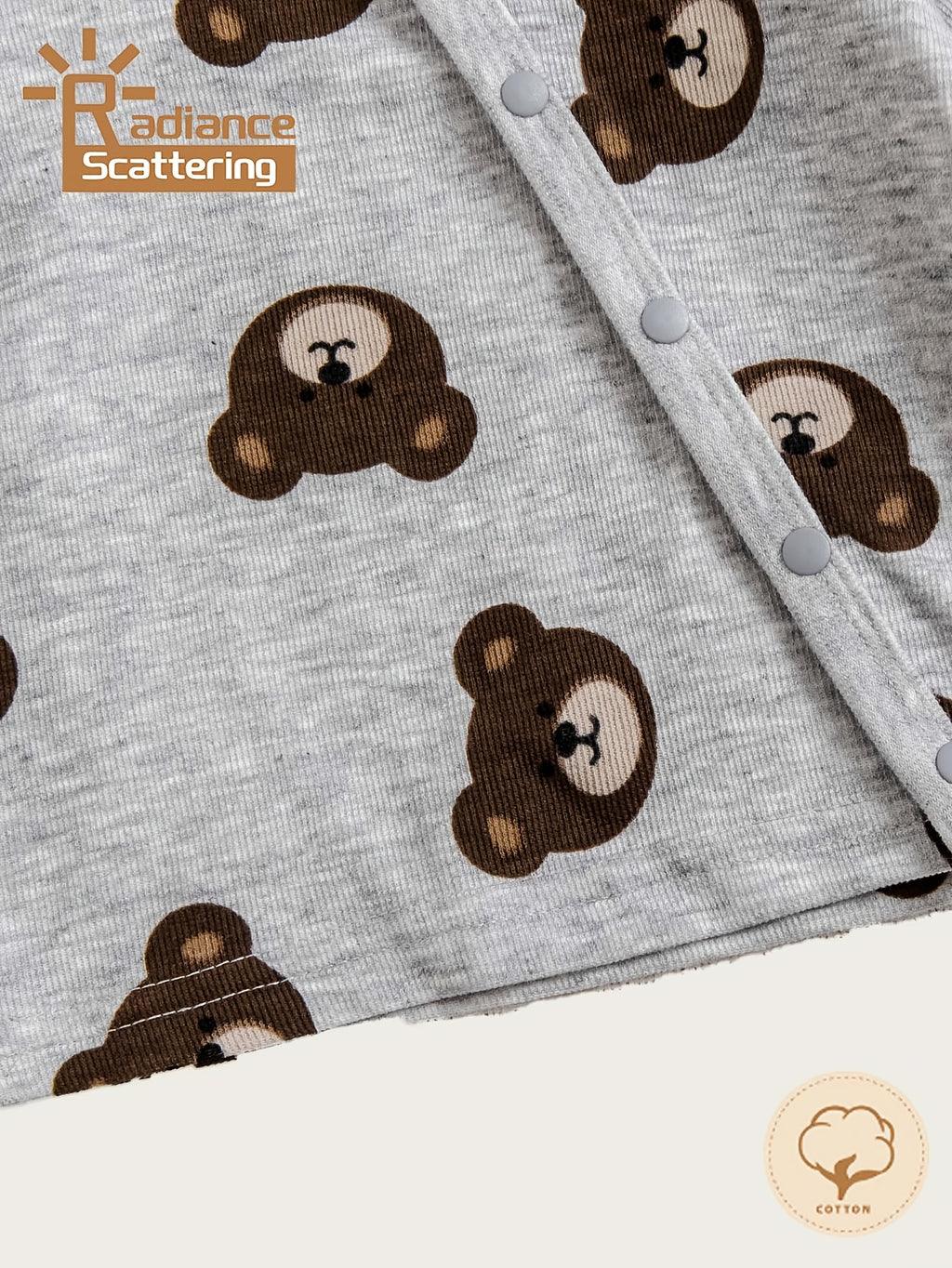 Ensemble deux pièces pour garçon avec imprimé ours — Monptitlou