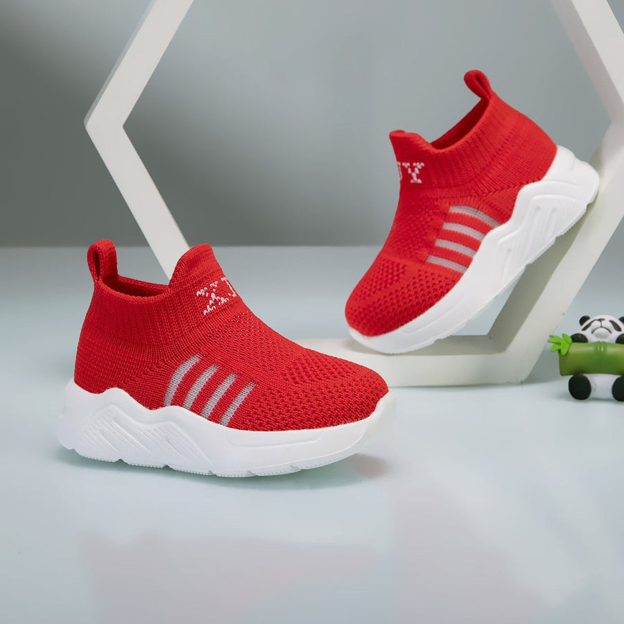 Chaussures Légères Décontractées Athlétiques, Motif Rayé et Ouverture Élastique, Légères et Respirantes, Semelle Intérie