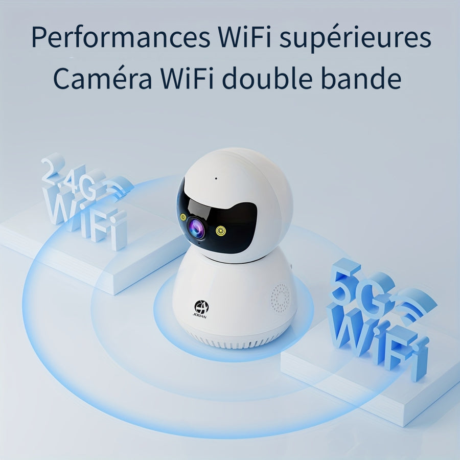 Caméra de sécurité domestique sans fil Wifi 2.4G/5G — Monptitlou