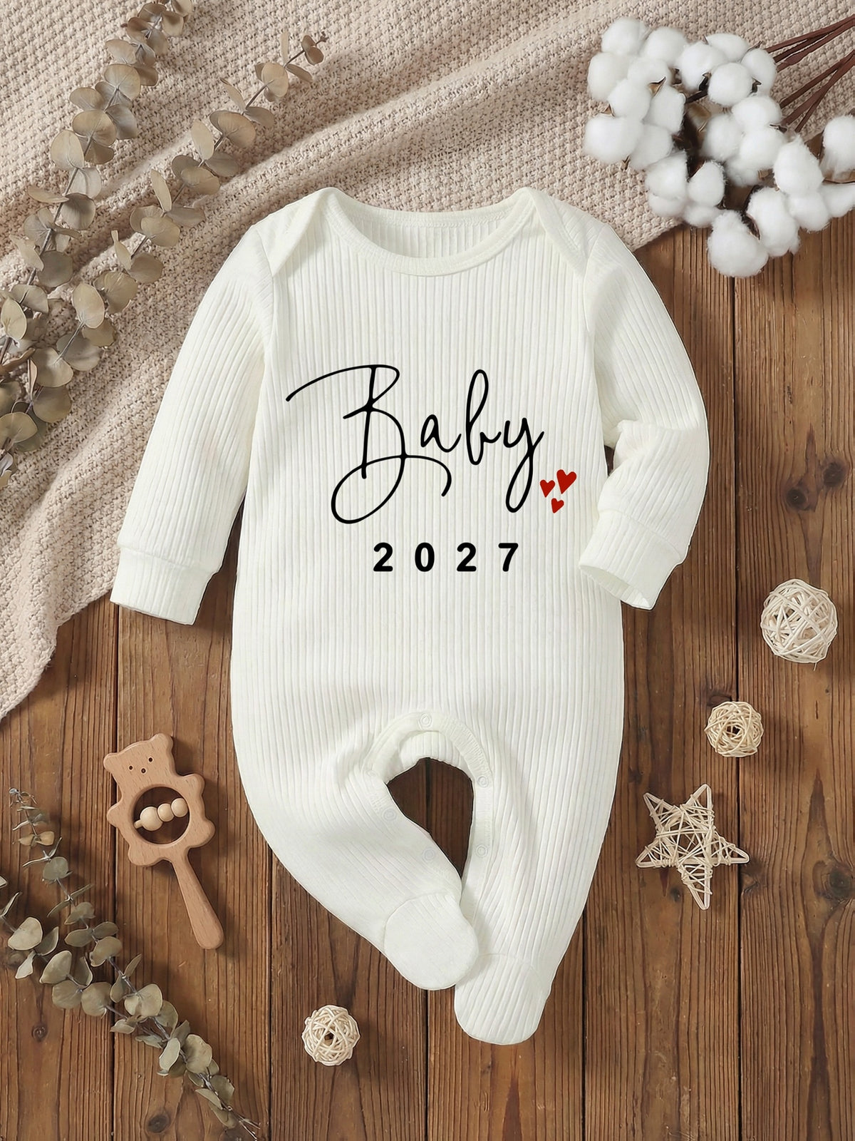 Grenouillère à pieds pour nouveau-né 2027 pour garçons et filles — Monptitlou Image