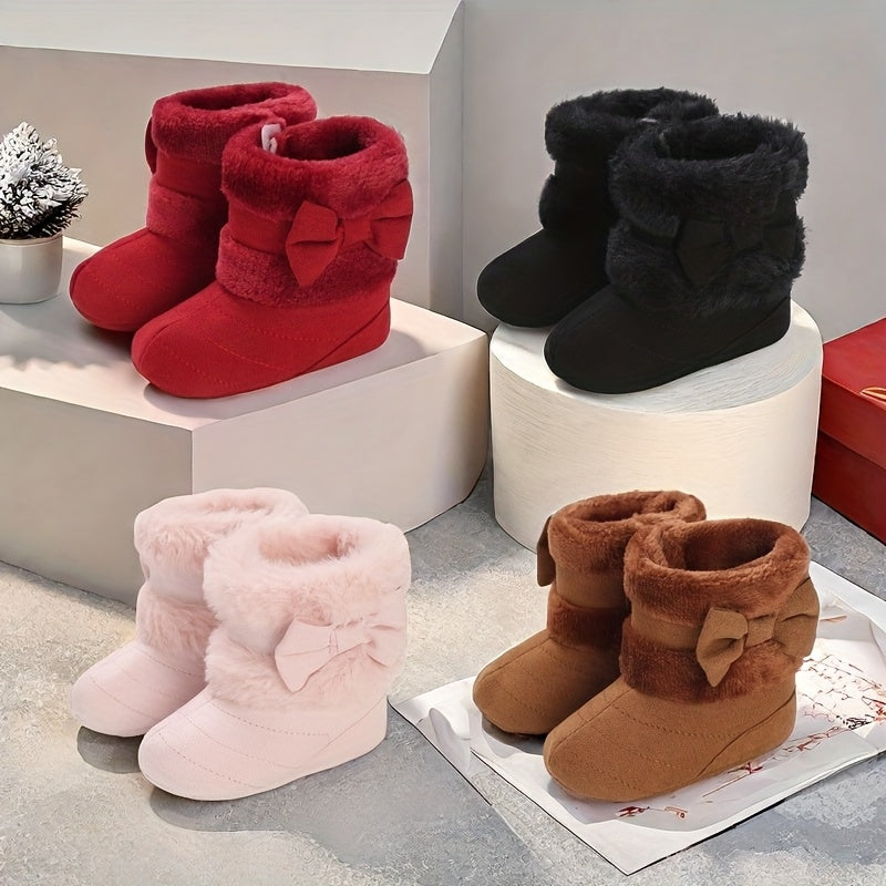 Chaussures pour bébé de 0 à 1 an Filles Hiver Polaire Confortable — Monptitlou
