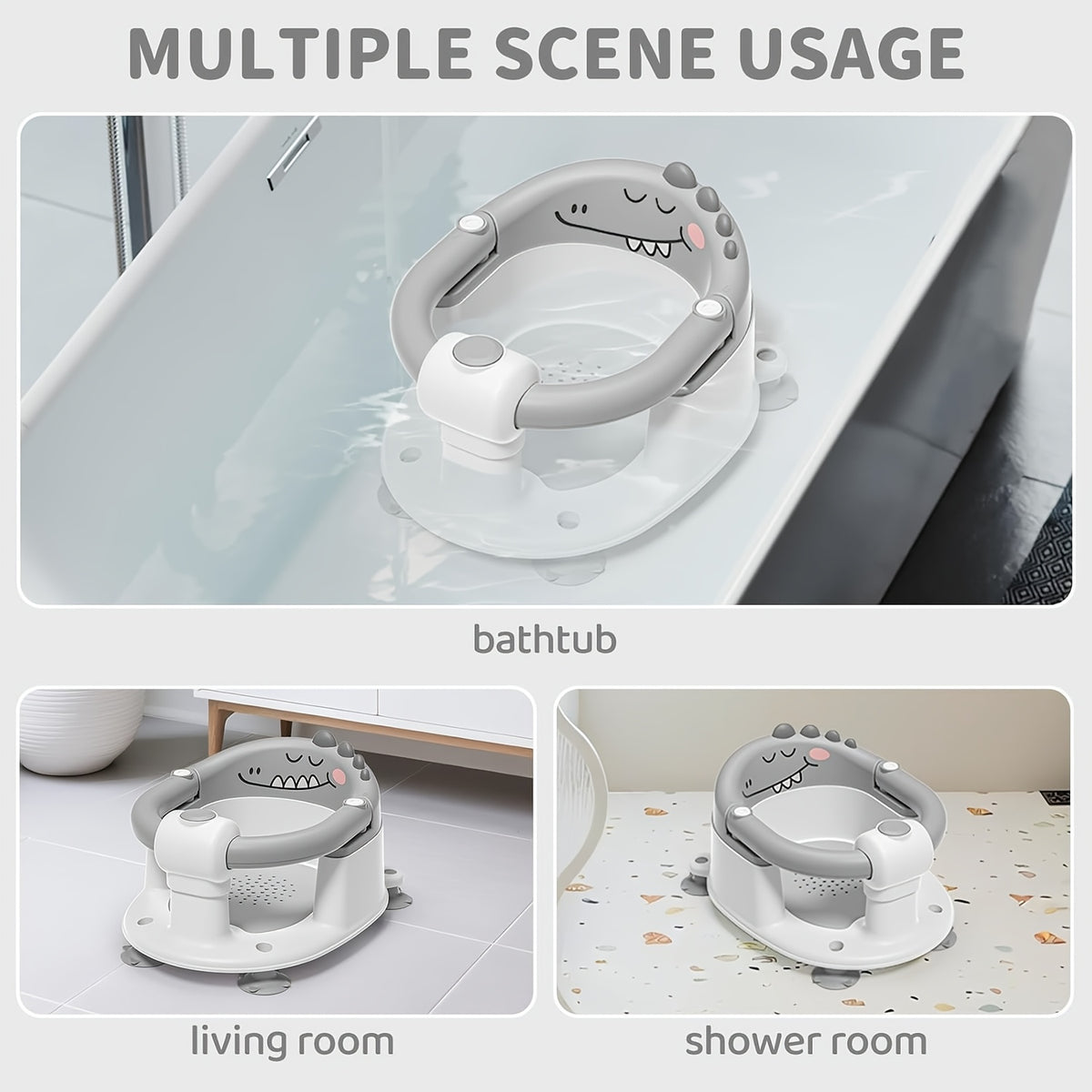 Siège de bain bébé à ventouses, modèle pieuvre — Monptitlou Image