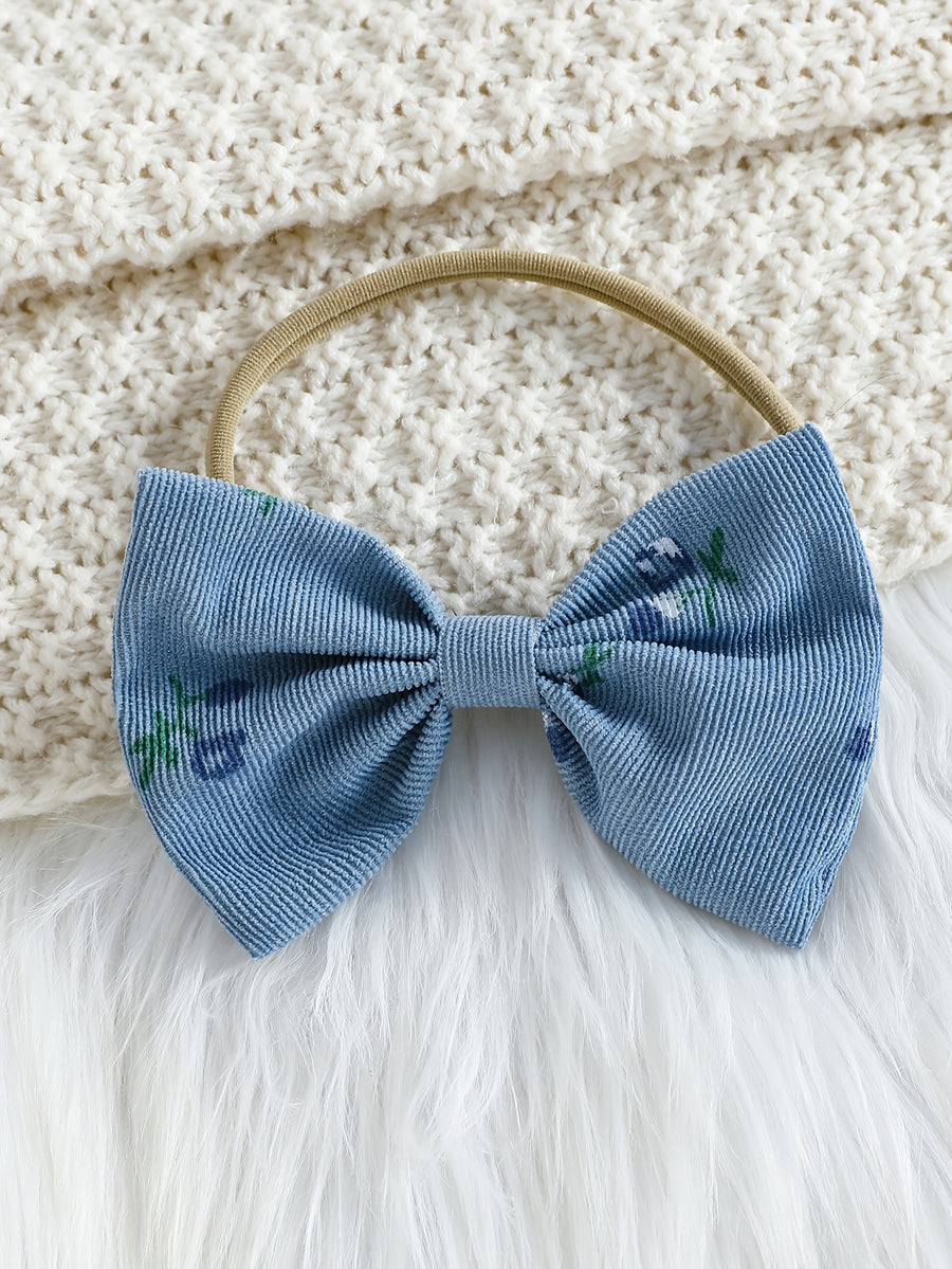 Barboteuse Bébé Fille Mignonne à Manches Longues avec Nœud Floral et — Monptitlou