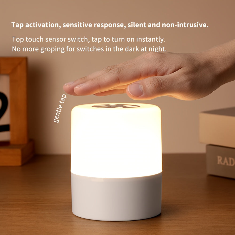 Lampe de chevet à capteur tactile, 3 couleurs, gradable — Monptitlou