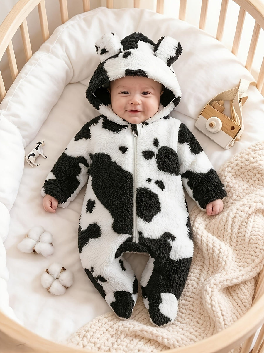 Combinaison à capuche et fermeture éclair panda pour bébé garçon — Monptitlou