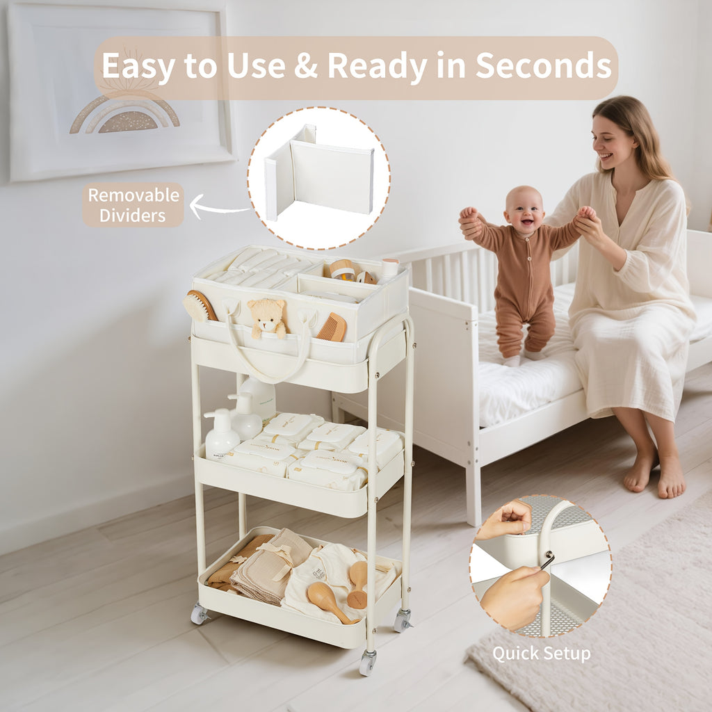 Chariot à Couches et Rangement — Monptitlou