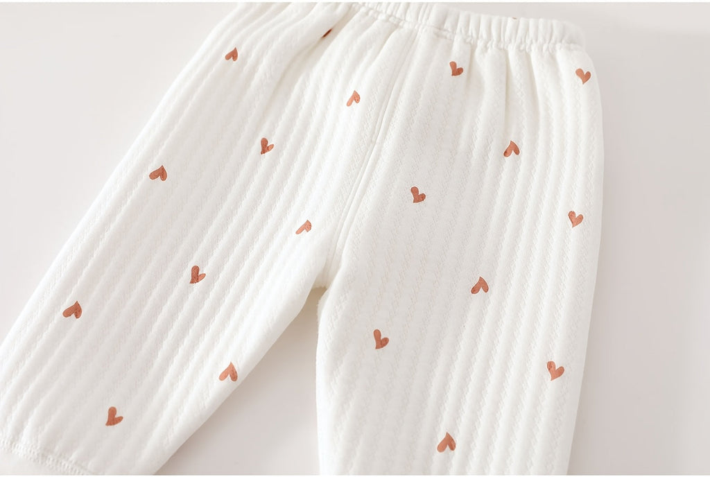 Ensemble hivernal chaud 2 pièces pour nourrissons : haut à manches longues et pantalon long pour nouveau-nés garçons et 