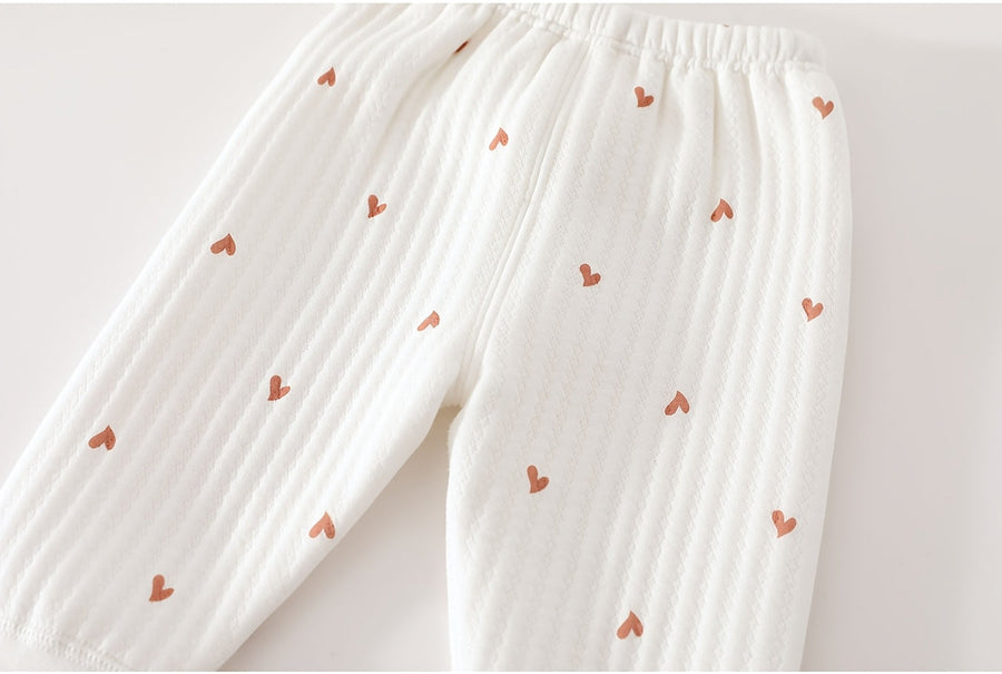 Ensemble hivernal chaud 2 pièces pour nourrissons : haut à manches longues et pantalon long pour nouveau-nés garçons et 