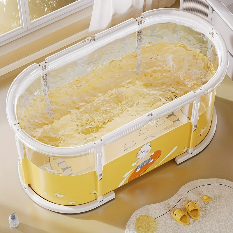Baignoire pliante transparente avec motifs de dessins animés — Monptitlou