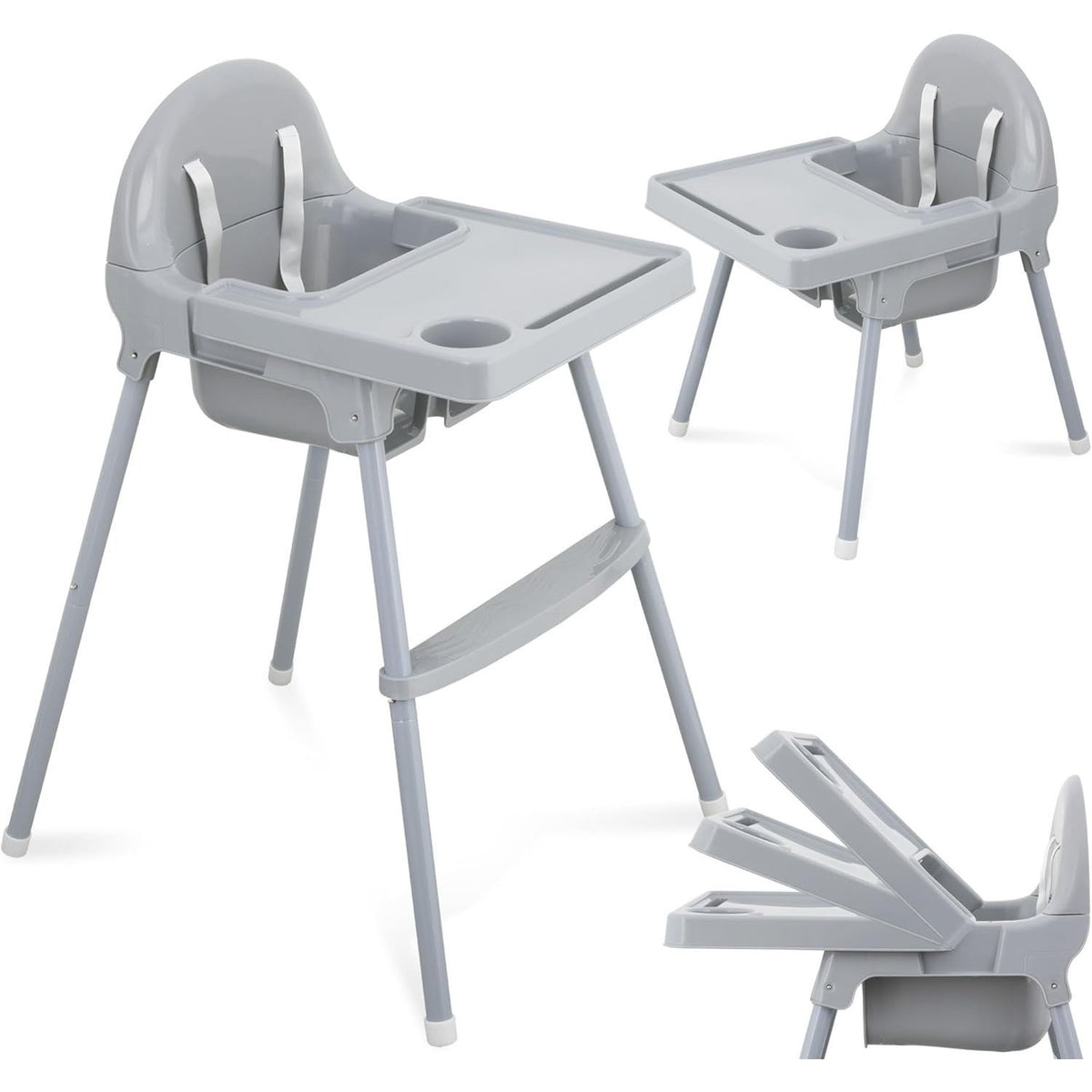 Almar Baby - Chaise haute pour bébé avec plateau amovible et harnais de — Monptitlou Image