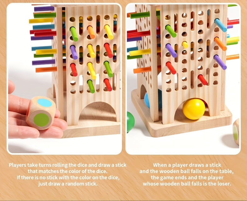 Jouets éducatifs en bois, jeux de société interactifs pour plusieurs — Monptitlou