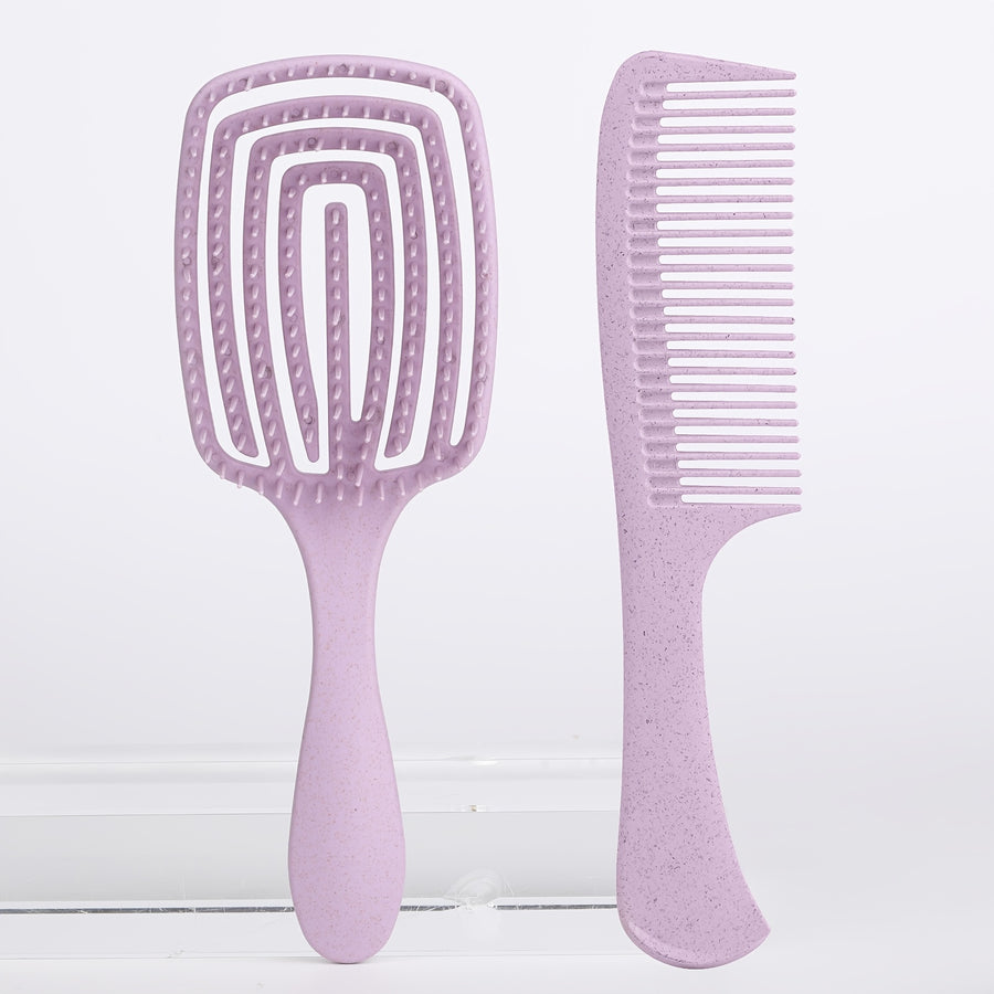 Brosse carrée 1 pc/2 pcs pour cheveux mouillés et secs — Monptitlou