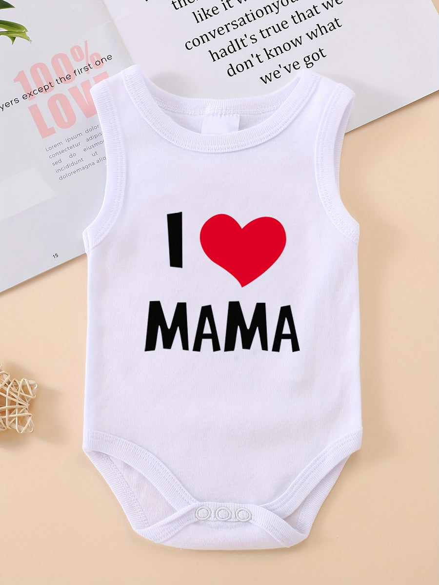 Ensemble 2 pièces Body Bébé Je M'adore Papa Maman Été Triangle Body — Monptitlou