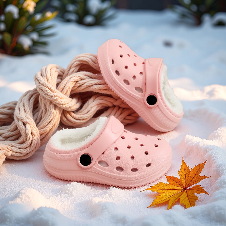 Chaussons à semelle plate, perforés, confortables — Monptitlou